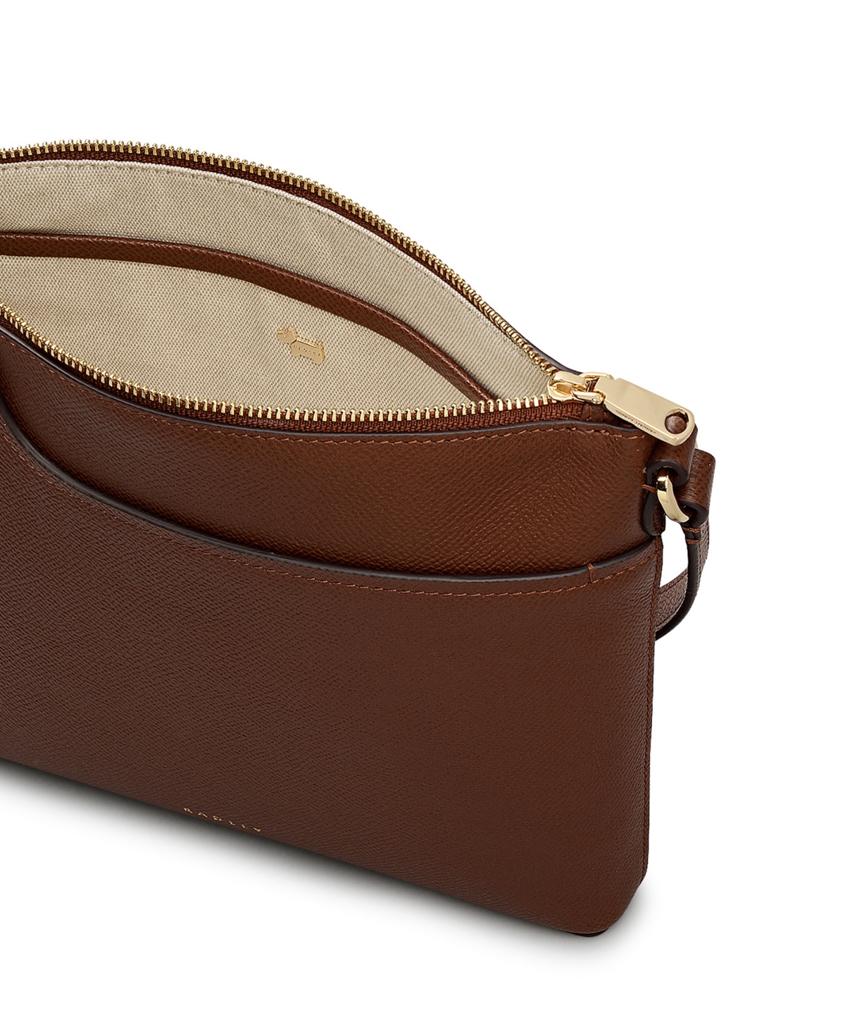 Radley London Pockets Texture Small Zip Top Crossbody Bag In Brown