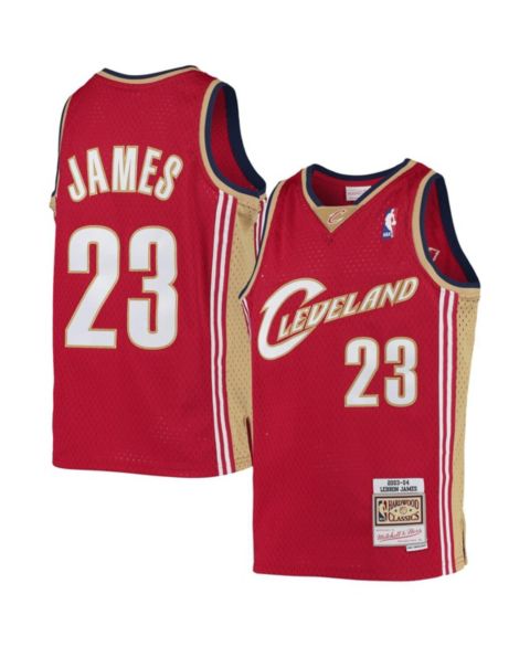 Детский топ Mitchell & Ness LeBron James Wine Cleveland Cavaliers 2003-04 Hardwood Classics Swingman Jersey