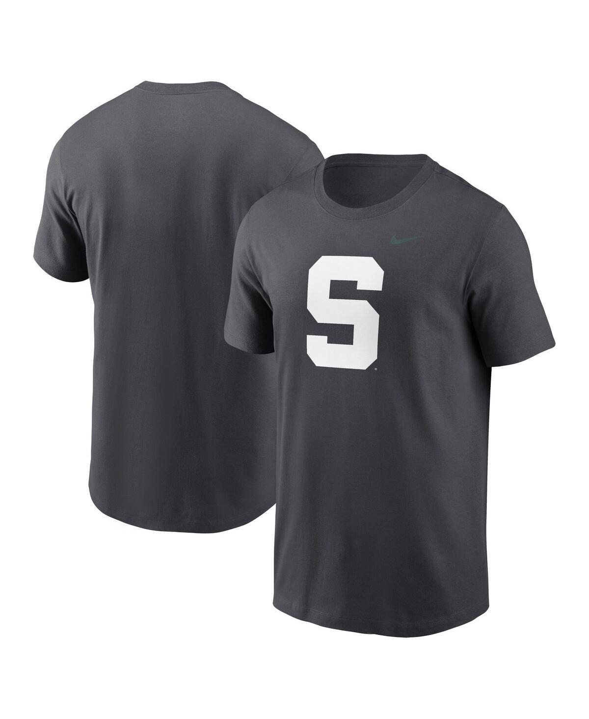 Men's Anthracite Michigan State Spartans Primetime Alternate Logo T-Shirt - Anthracite