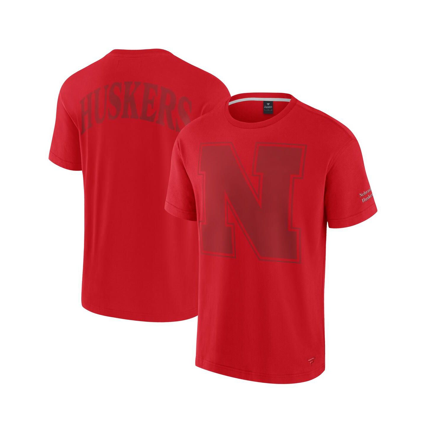 Мужская футболка Fanatics Scarlet Nebraska Huskers Iconic — фото 1