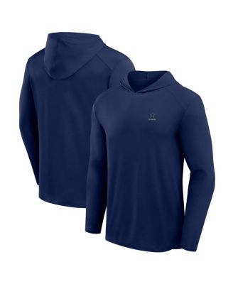 Fanatics - Men's Black Dallas Cowboys Front Office Power Mono Long Sleeve Hoodie T-Shirt