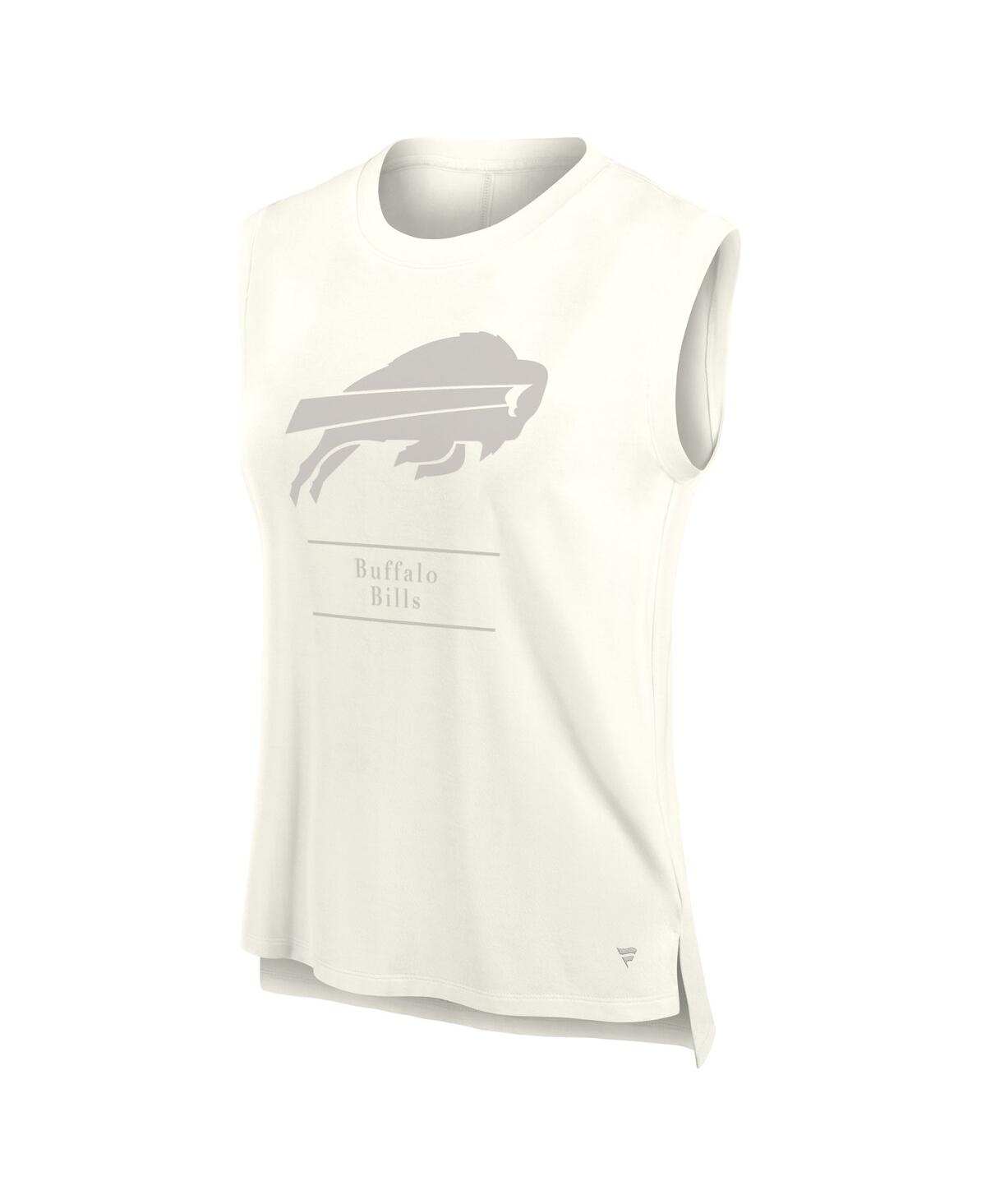 Fanatics Women's Cream Buffalo Bills Studio Embrace Tank Top In White