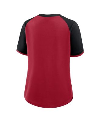 Women's Scarlet/Black San Francisco 49ers Height Advantage T-Shirt