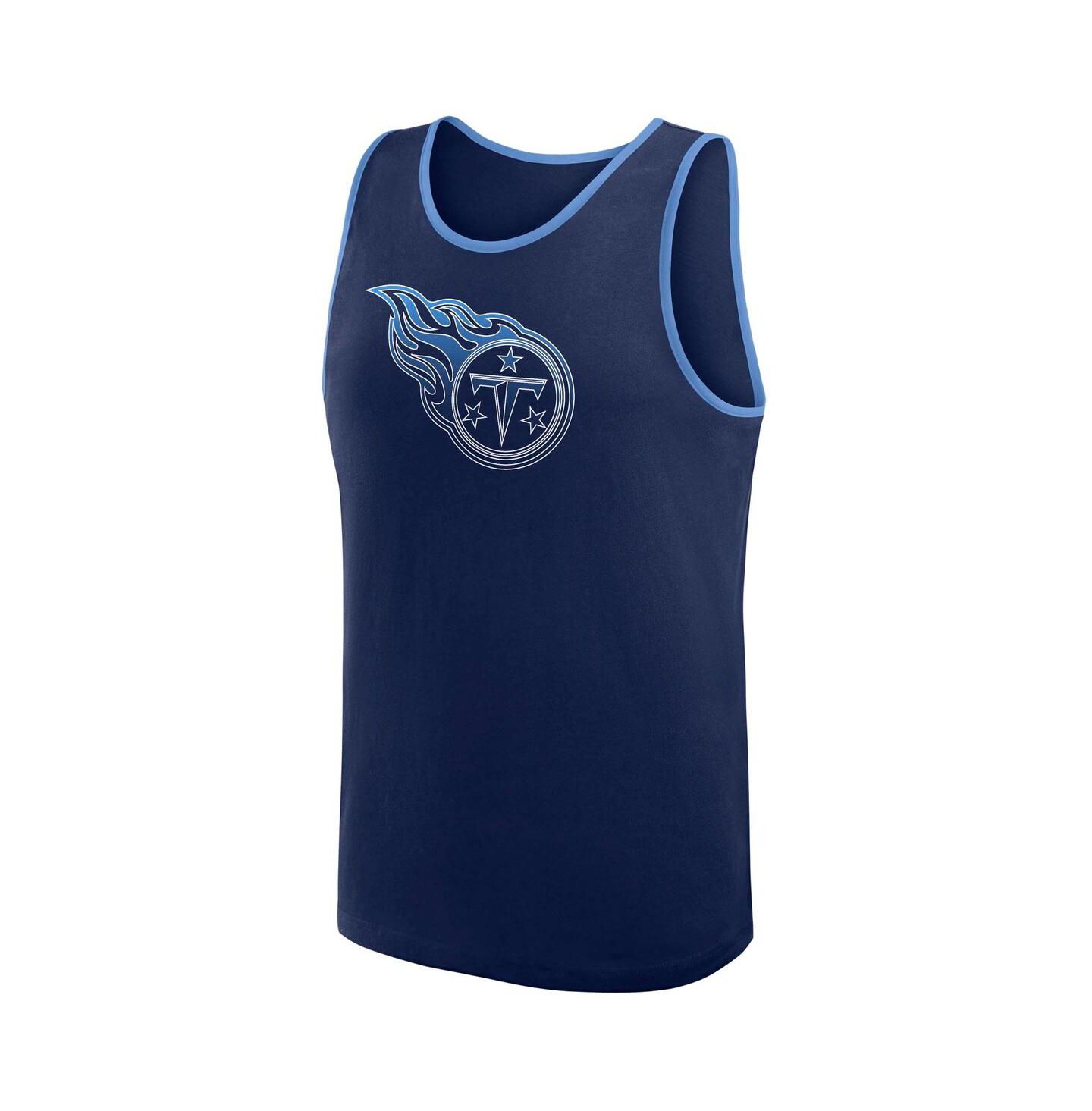 Мужской топ Logo Athletic Navy Tennessee Titans Unmatched Success — фото 2