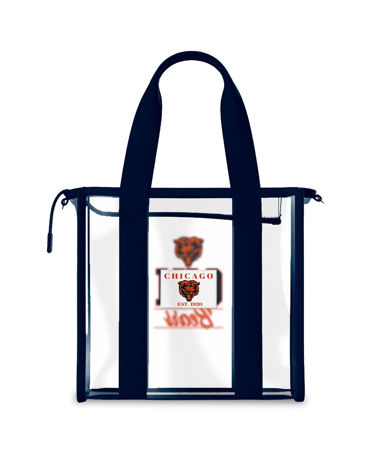 Wear By Erin Andrews Las Vegas Raiders Stadium With Team Color Trim Tote Bag In Transparent