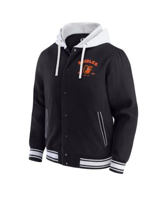 Men's&nbsp;Black Baltimore Orioles Full-Snap Hooded Jacket