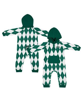 Colosseum - Baby Boys and Girls 2-Piece Green Michigan State Spartans the Dealio Hoodie and Romper
