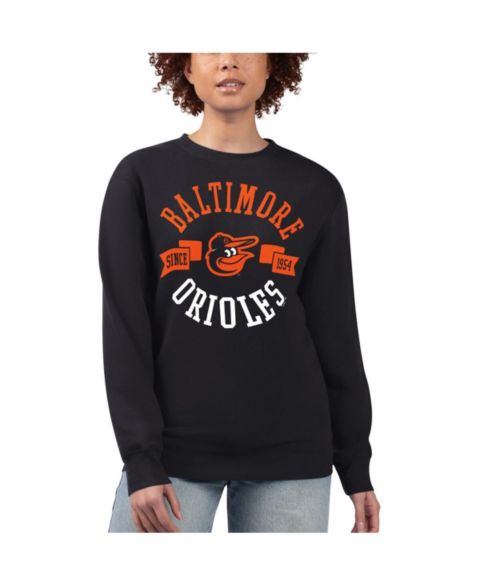 Женская толстовка G-III 4Her by Carl Banks Black Baltimore Orioles Team Logo Fleece Pullover