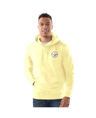 Margaritaville - Men's Gold Pittsburgh Steelers Time Flies Garment Dyed Pullover Hoodie