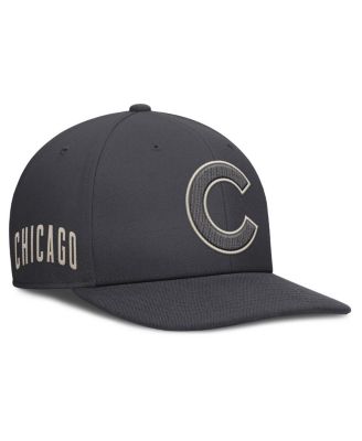 Men's Anthracite Chicago Cubs Statement Pro Snapback Hat