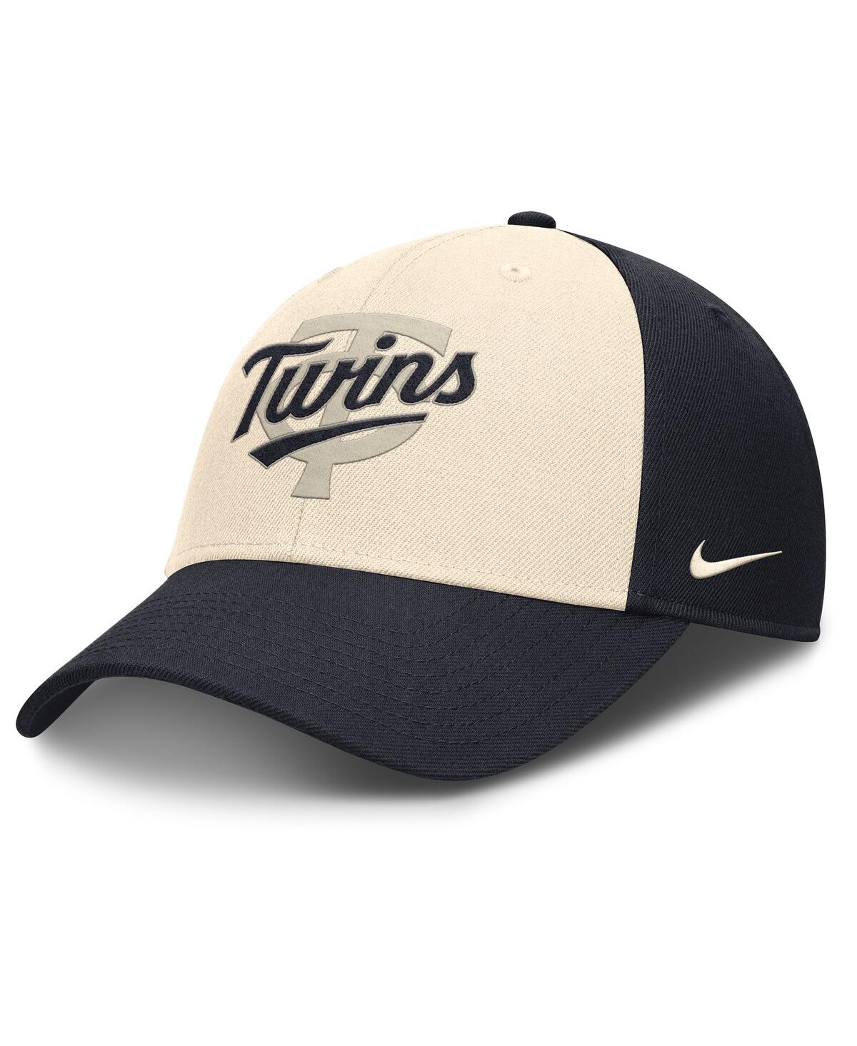 Nike Men's Navy/Natural Minnesota Twins Statement Club Performance Adjustable Hat