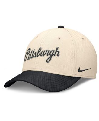 Nike - Men's Natural/Black Pittsburgh Pirates Statement Rise Performance Flex Hat