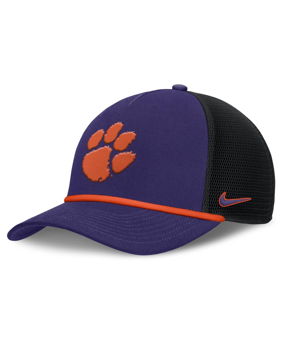 Nike Purple Clemson Tigers On-field Pro Bill Snapback Hat In Purple