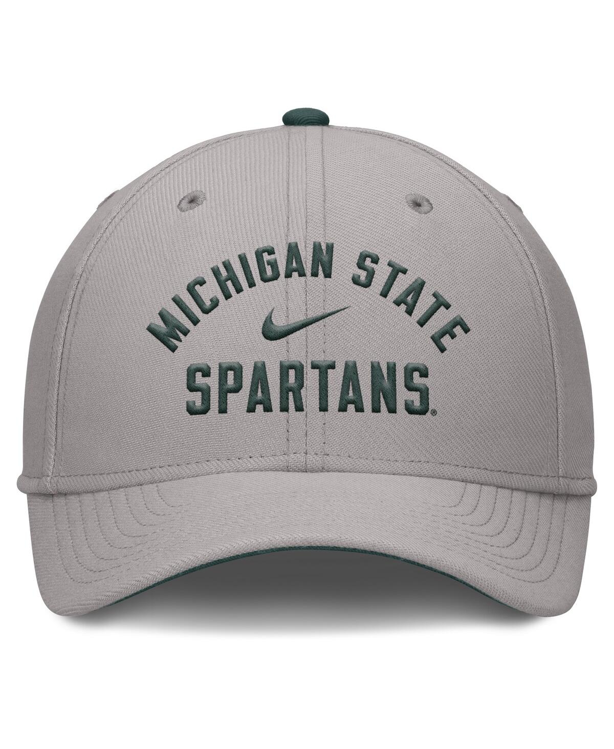Nike Men's Gray Michigan State Spartans Rise Prep Performance Flex Hat In Gray