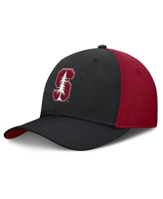 Nike - Men's Black/Cardinal Stanford Cardinal 2025 Sideline Rise Local Performance Flex Hat