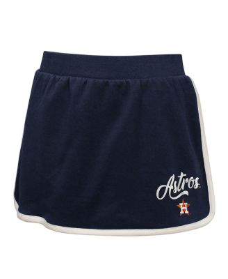 Big Girls 2-Piece Navy Houston Astros Base Trainer Johnny Polo and Skort Set