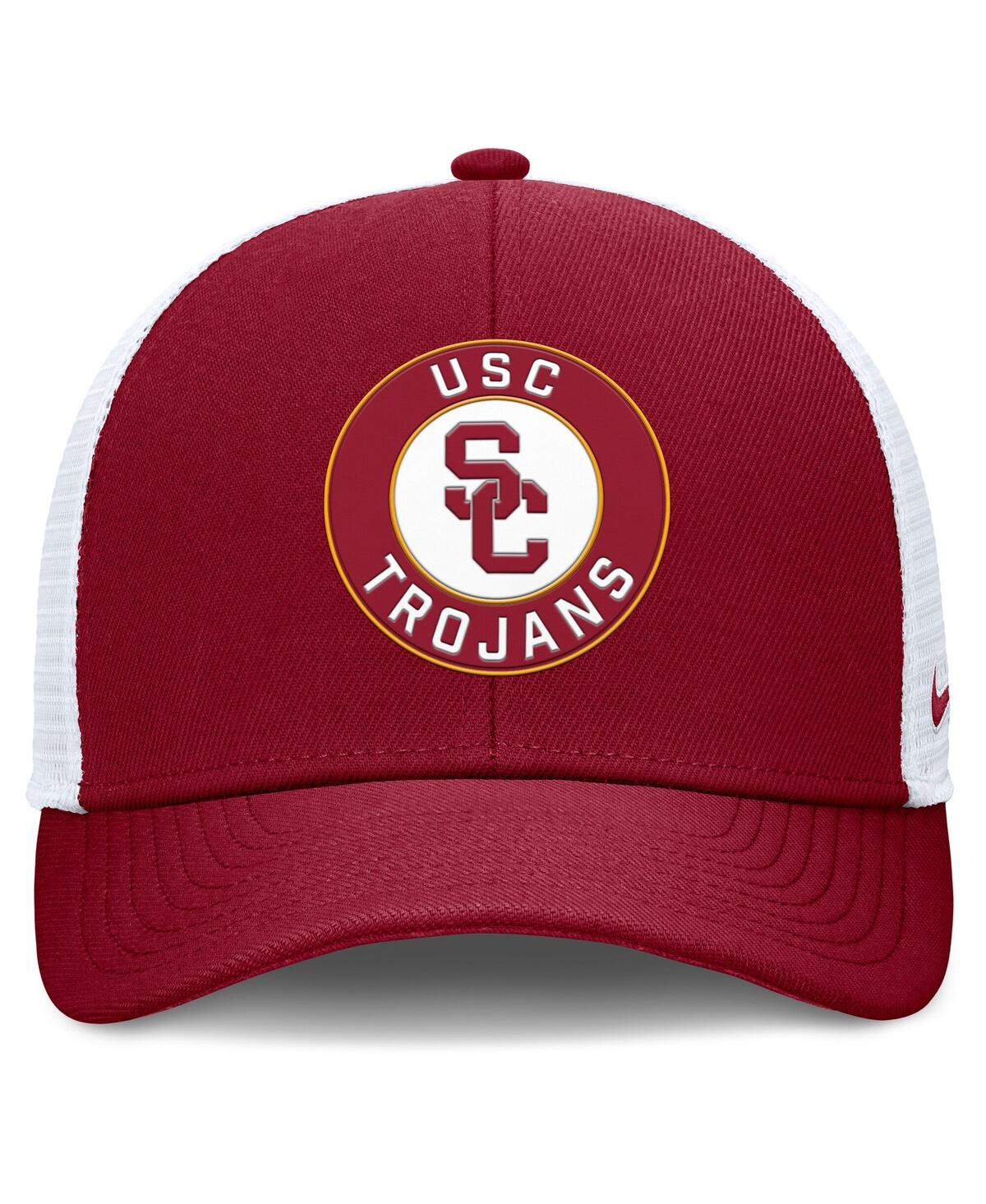 Nike Men's Cardinal/white Usc Trojans Rise Primetime Performance Trucker Adjustable Hat