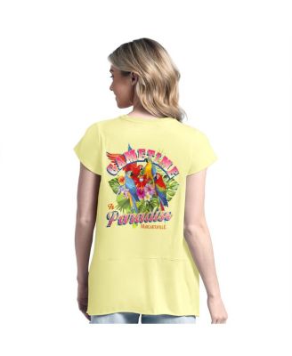 Women's Yellow Kansas City Chiefs Gametime Is Paradise T-Shirt