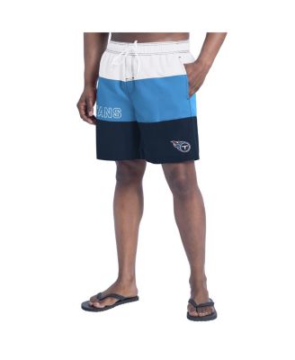 G-III Sports by Carl Banks - Men's Navy/Light Blue Tennessee Titans Sunrise Volley Swim Shorts