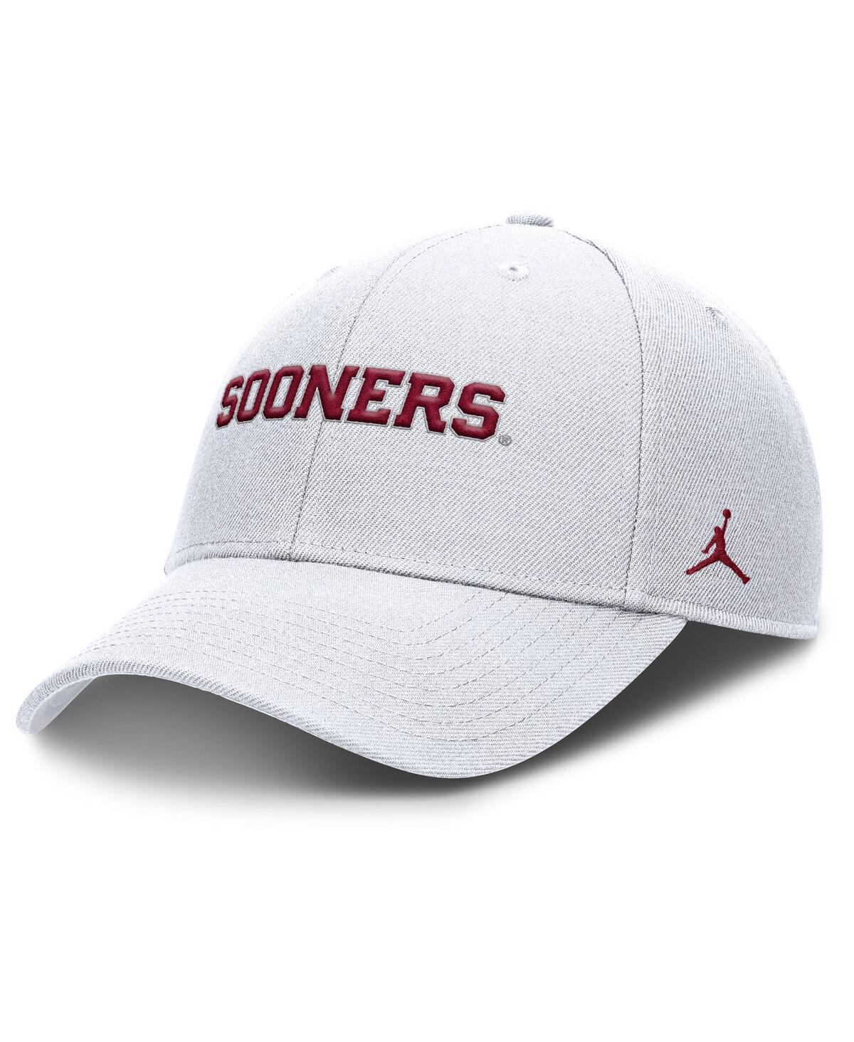 Men's White Oklahoma Sooners 2025 On-Field Rise Performance Adjustable Hat - White