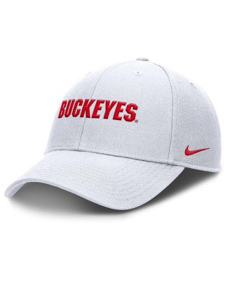 Nike - Men's White Ohio State Buckeyes 2025 On-Field Rise Performance Adjustable Hat