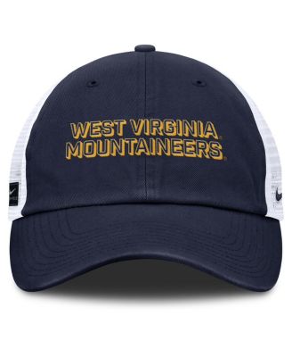 Men's Navy West Virginia Mountaineers 2025 Gameday On-Field Club Adjustable Trucker Hat