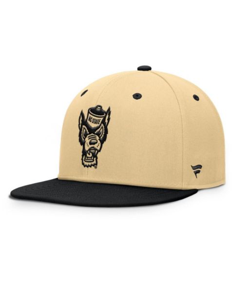 Мужская кепка Fanatics Gold/Black NC State Wolfpack Balance Fitted Hat