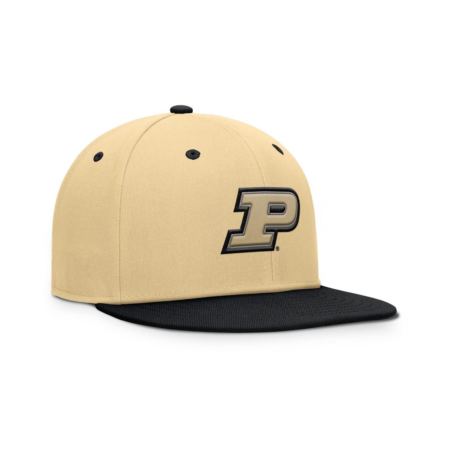 Мужская кепка Fanatics Gold/Black Purdue Boilermakers Balance Fitted Hat — фото 3