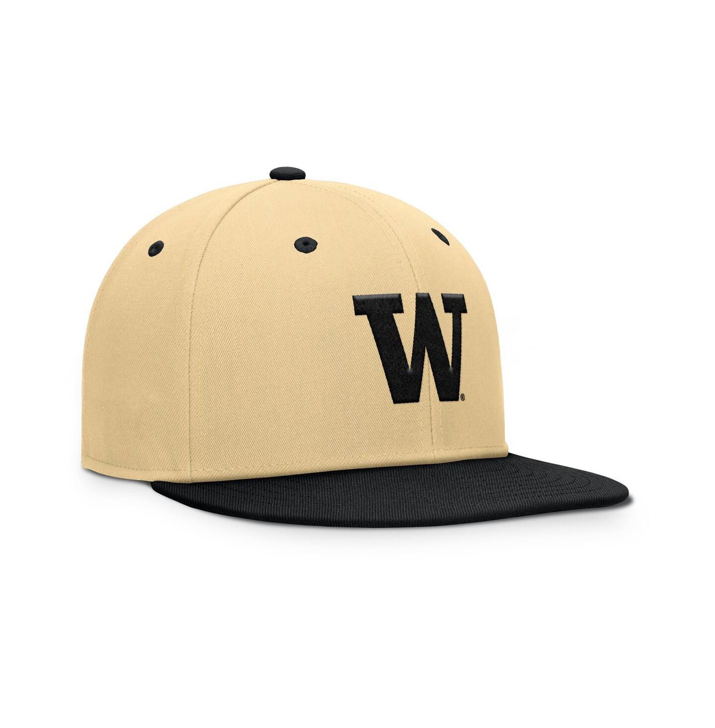 Мужская кепка Fanatics Gold/Black Washington Huskies Balance Fitted Hat — фото 3