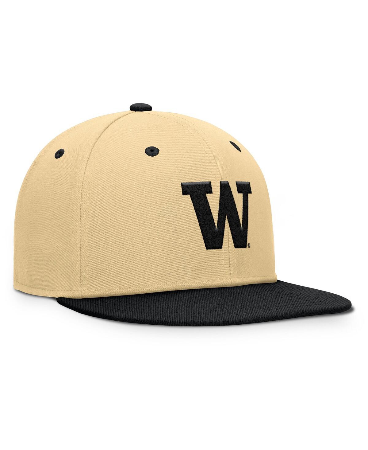 Fanatics Men's Gold/black Washington Huskies Balance Fitted Hat In Multi