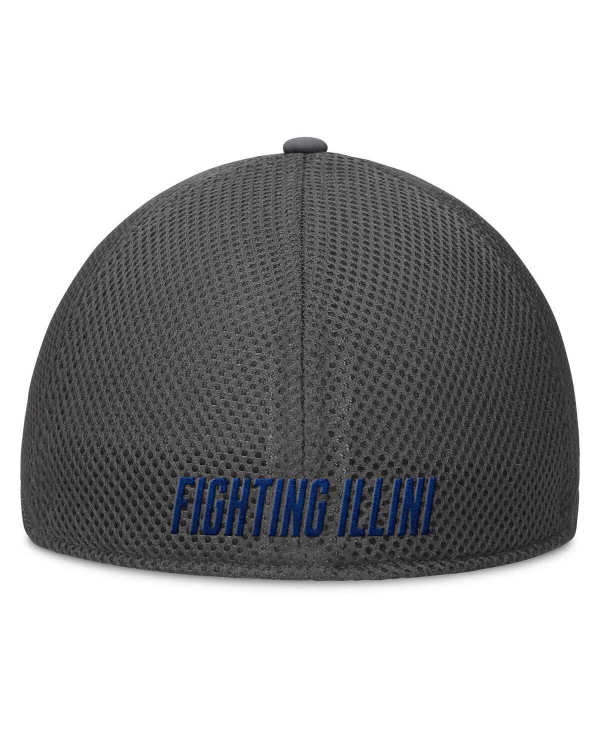 Fanatics Men's Gray Illinois Fighting Illini Clincher Flex Hat In Gray