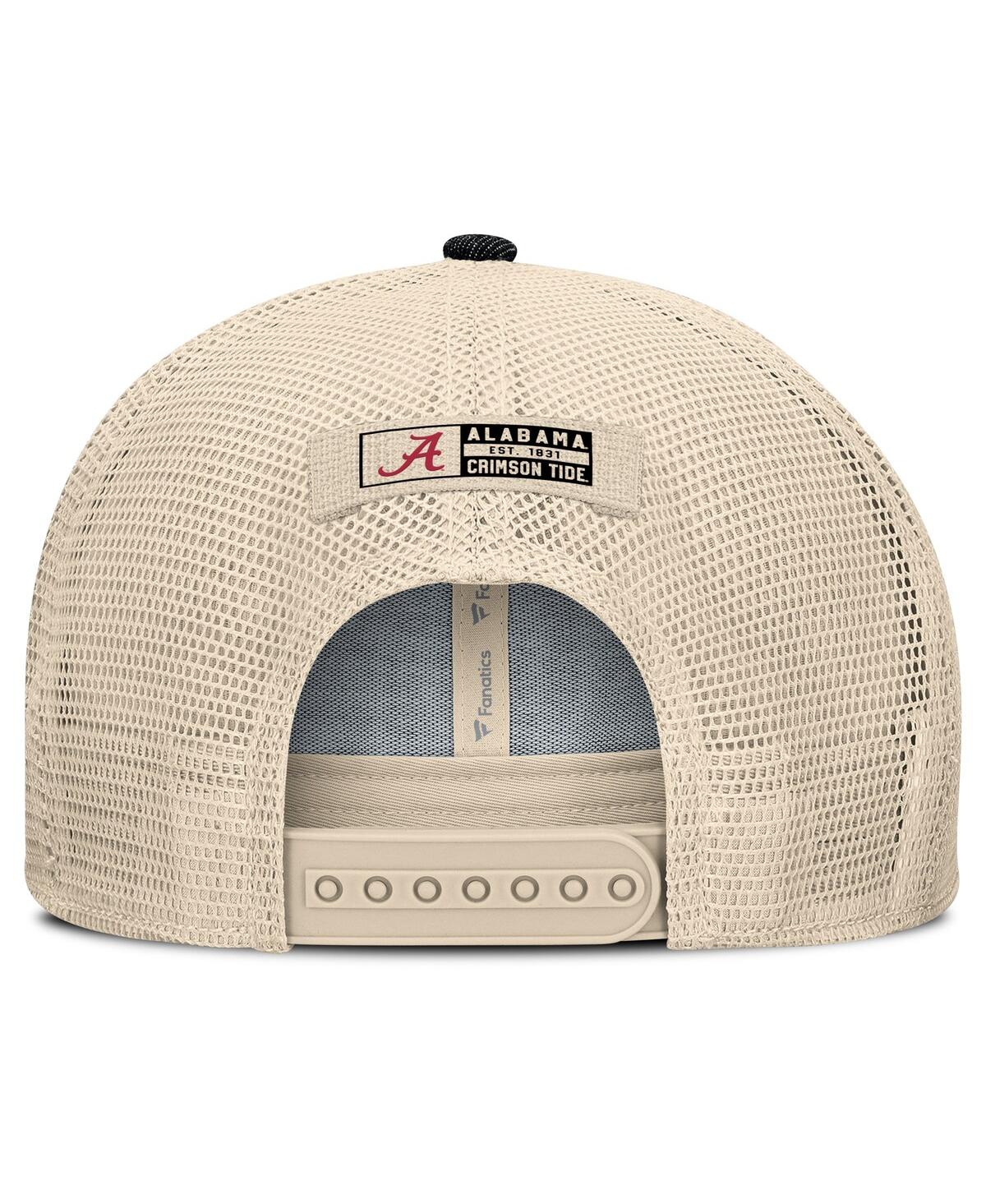 Fanatics Men's Black/natural Alabama Crimson Tide Legend Trucker Snapback Hat In Multi