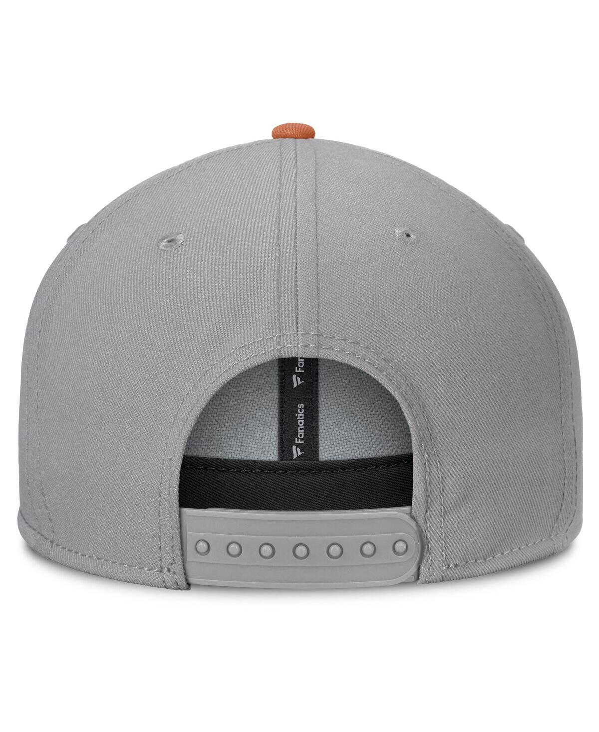 Fanatics Men's Gray Texas Longhorns Duo Snapback Hat In Gray