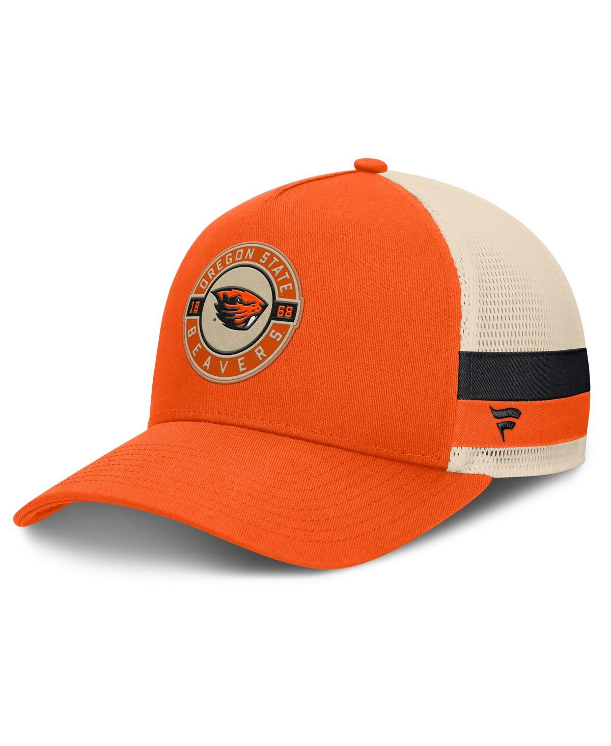 Men's Orange/Cream Oregon State Beavers Prestige Trucker Adjustable Hat - Orange, Cream