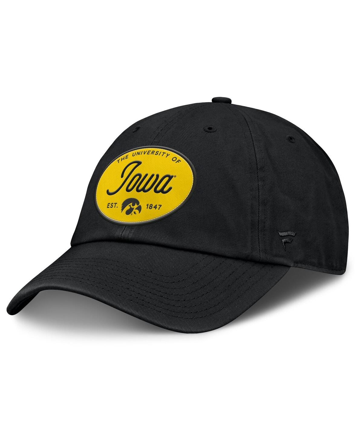 Women's Black Iowa Hawkeyes Candid Adjustable Hat - Black