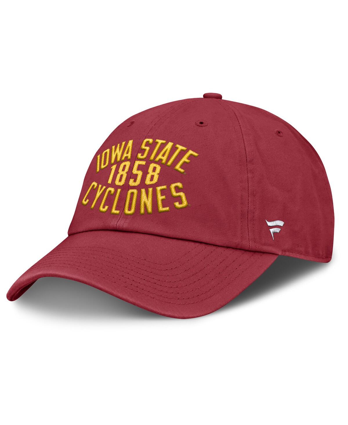 Fanatics Men's Cardinal Iowa State Cyclones Archer Adjustable Hat In Red