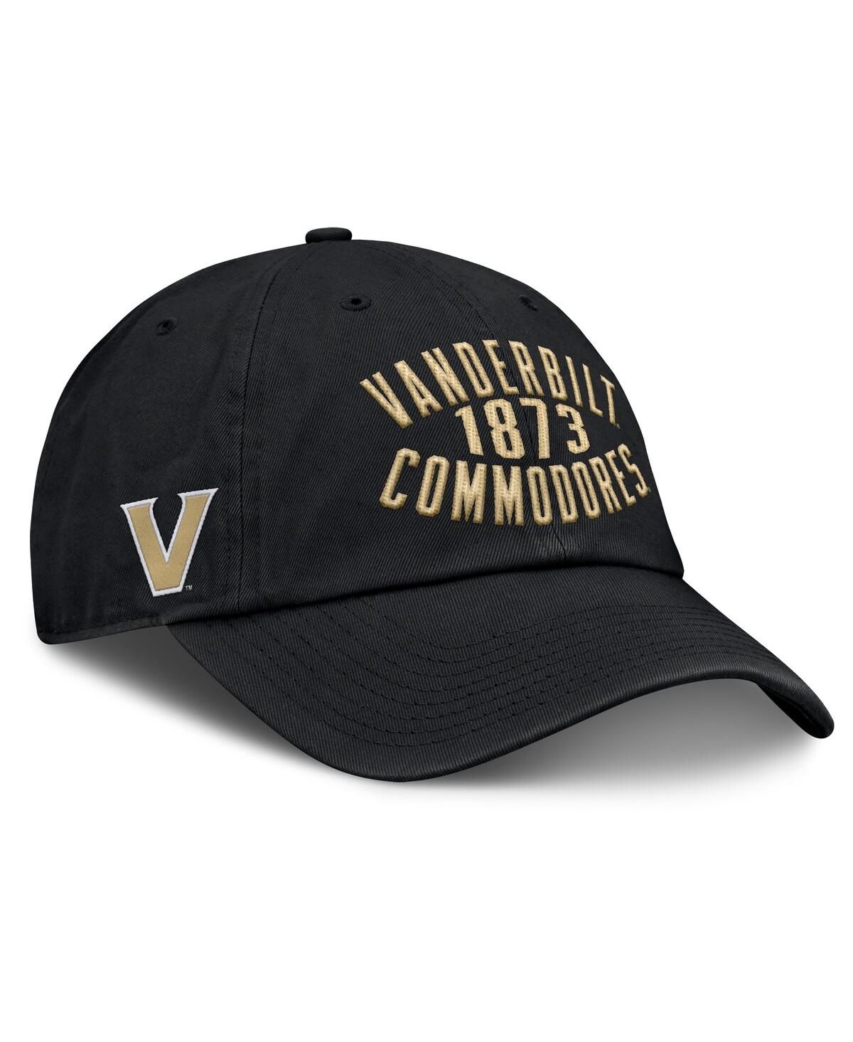 Fanatics Men's Black Vanderbilt Commodores Archer Adjustable Hat In Black