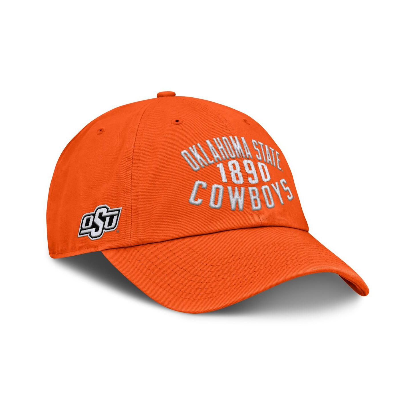 Мужская кепка Fanatics Orange Oklahoma State Cowboys Archer Adjustable Hat — фото 1