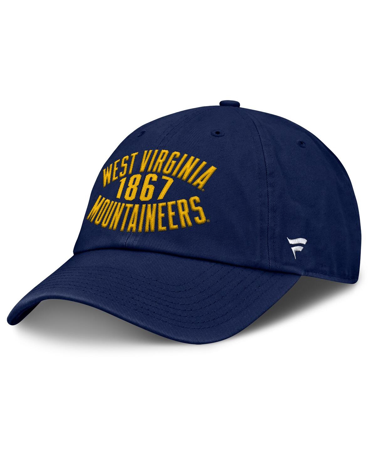 Fanatics Men's Navy West Virginia Mountaineers Archer Adjustable Hat In Blue