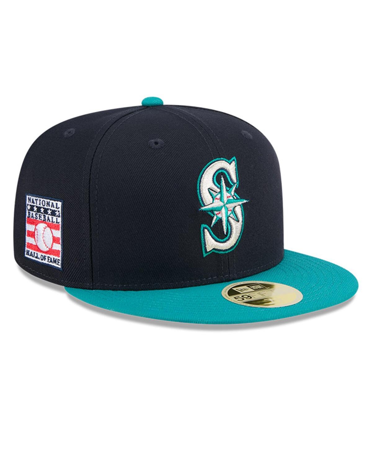 Men's Navy Seattle Mariners Baseball Hall of Fame 59FIFTY Fitted Hat - Navy