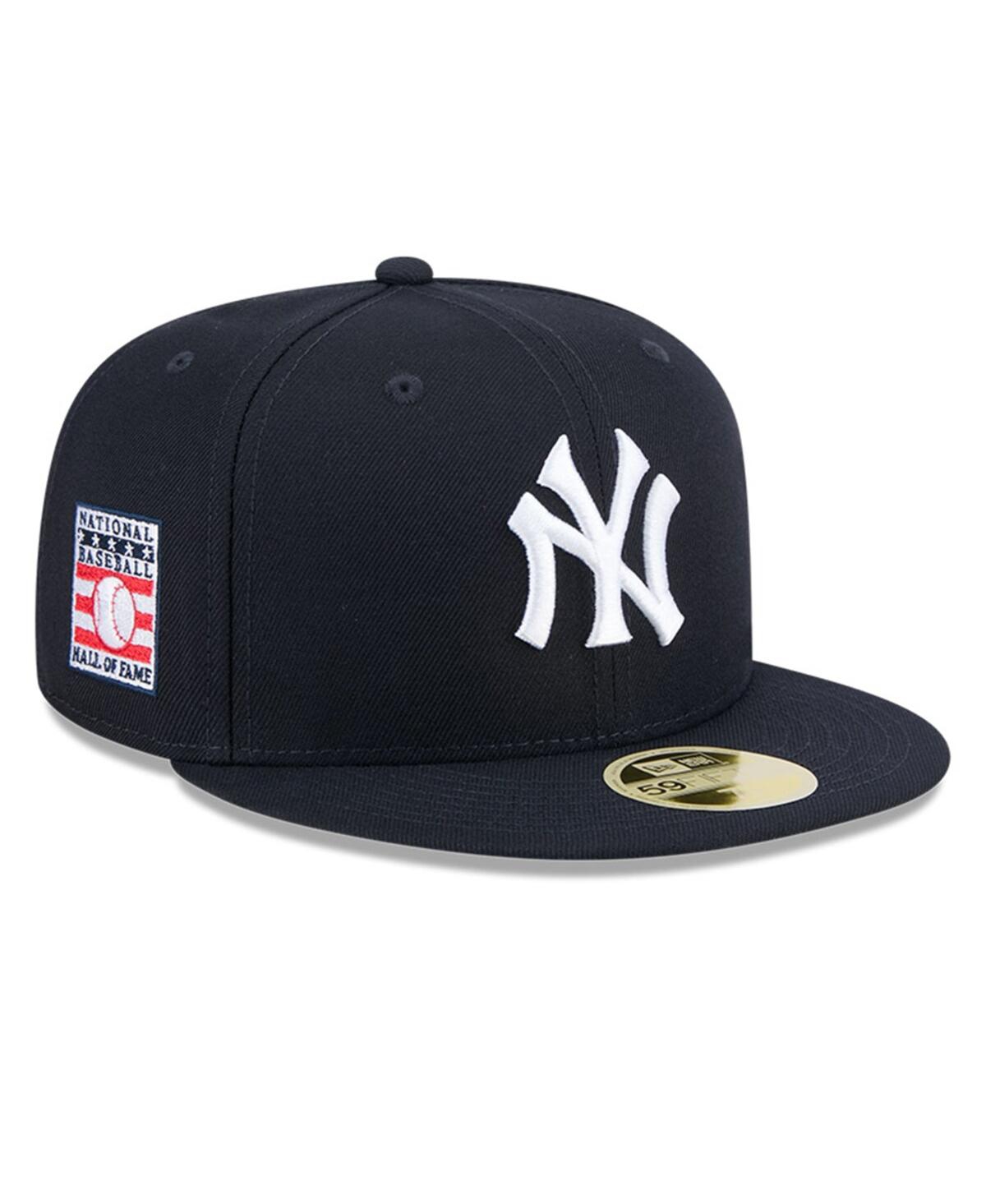 Men's Navy New York Yankees Baseball Hall of Fame 59FIFTY Fitted Hat - Navy