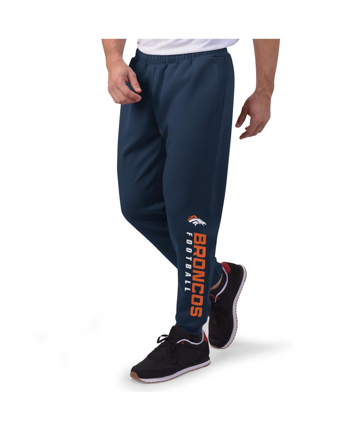 Msx By Michael Strahan Men's Navy Denver Broncos Jogger Pants In Blue