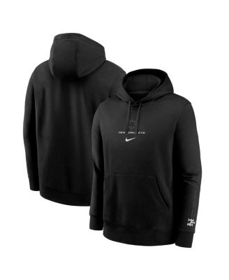 Nike - Men's Black New York Mets Lights Out Club Fleece Pullover Hoodie