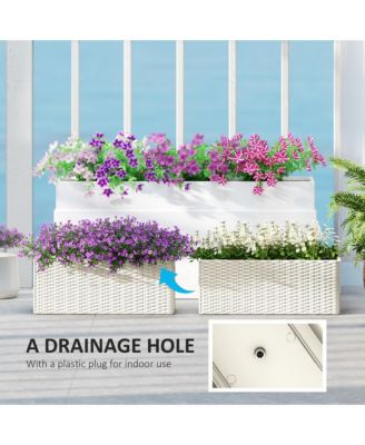 Railing Planter Box (2 Pack, 20 Inch), Rat Look,