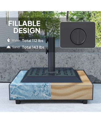 Fillable Patio Umbrella Base Outdoor Umbrella Sd with Wheels