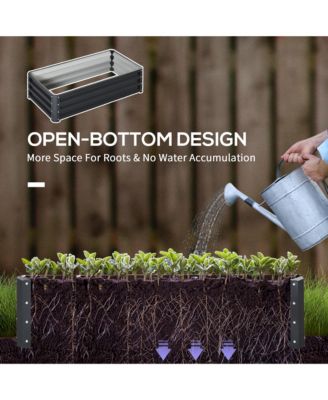 Raised Garden Bed Vegetable Planter Flower Gardening Box Patio