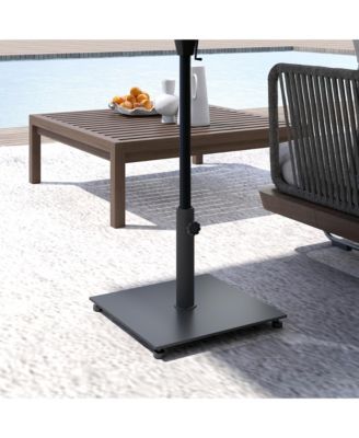 Square Patio Umbrella Base, 29 lbs Metal Umbrella Sd,