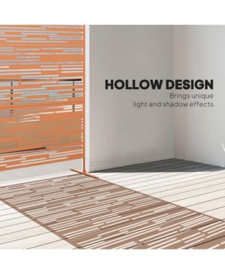 78" H x 48" W Metal Outdoor Privacy Screen,