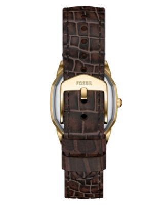 Women's Harlow Three-Hand Brown Croco Leather Watch, 27mm