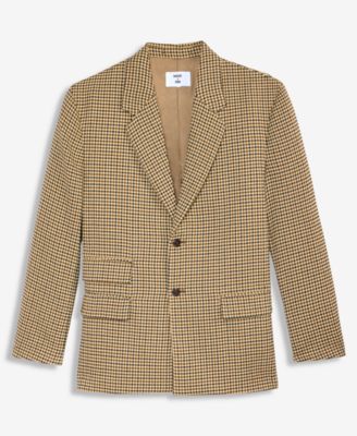 Men's Relaxed-Fit Houndstooth Blazer, Macy's Exclusive